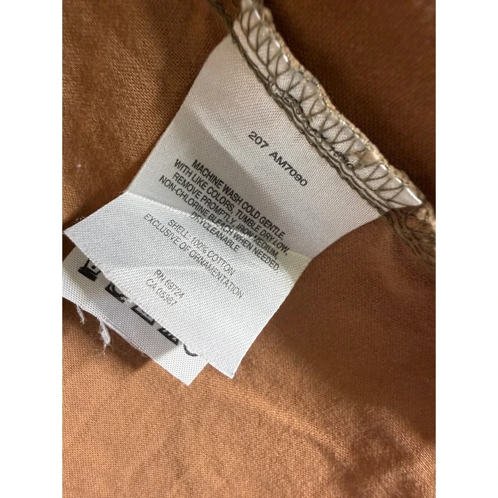 Columbia Sportswear Mens XL Shooting Shirt Blaze Orange Hunting Tan Canvas L/S